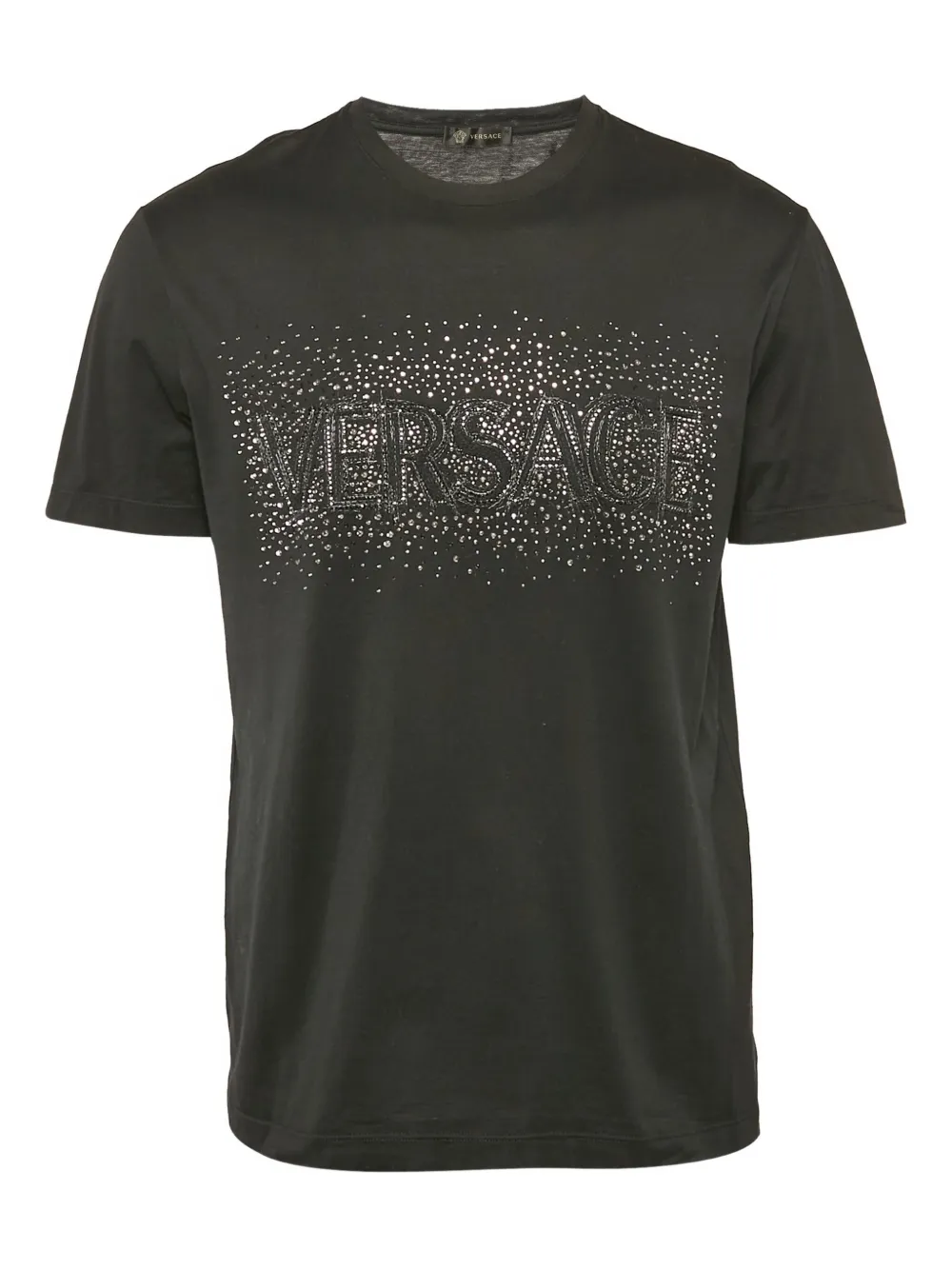 Versace Pre-Owned logo-embellished T-Shirt | Black | Image 1