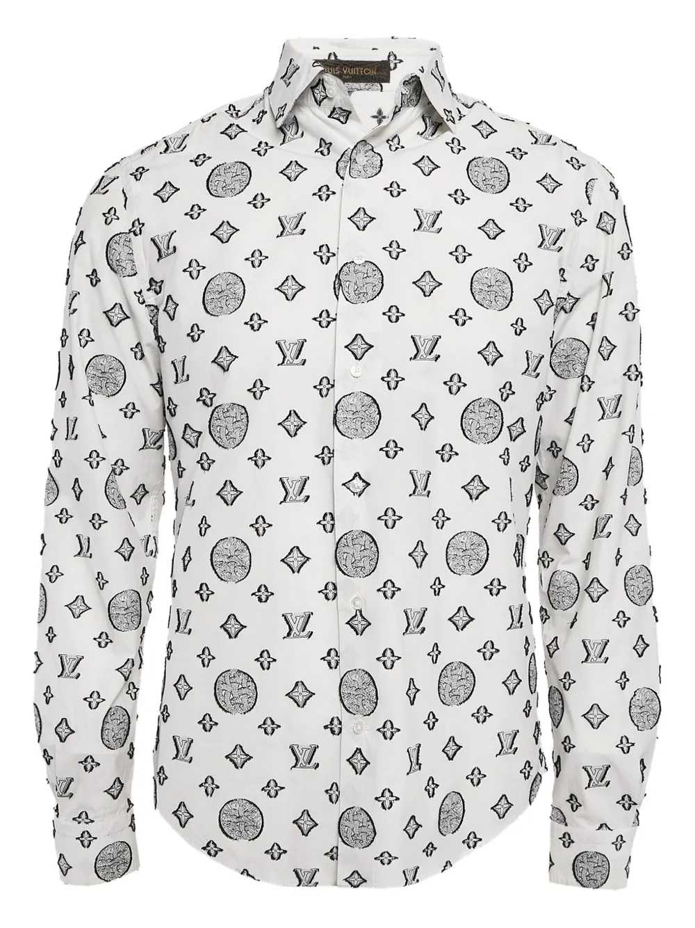Louis Vuitton Pre-Owned x Christopher Nemeth Rope Fil-coupe shirt | White | Image 1