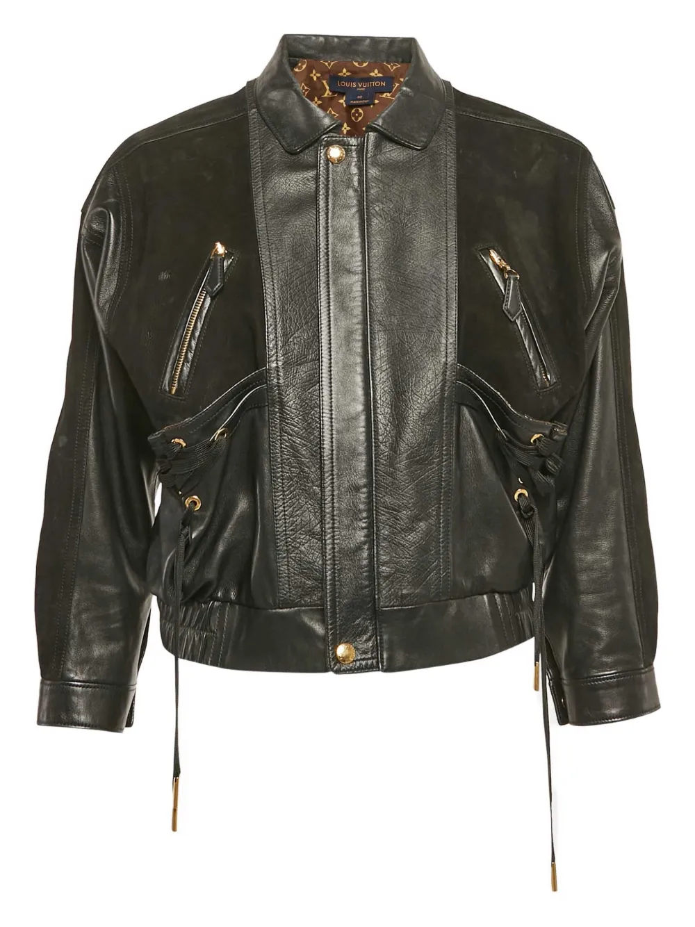 Louis Vuitton Pre-Owned Giacca in pelle - Nero