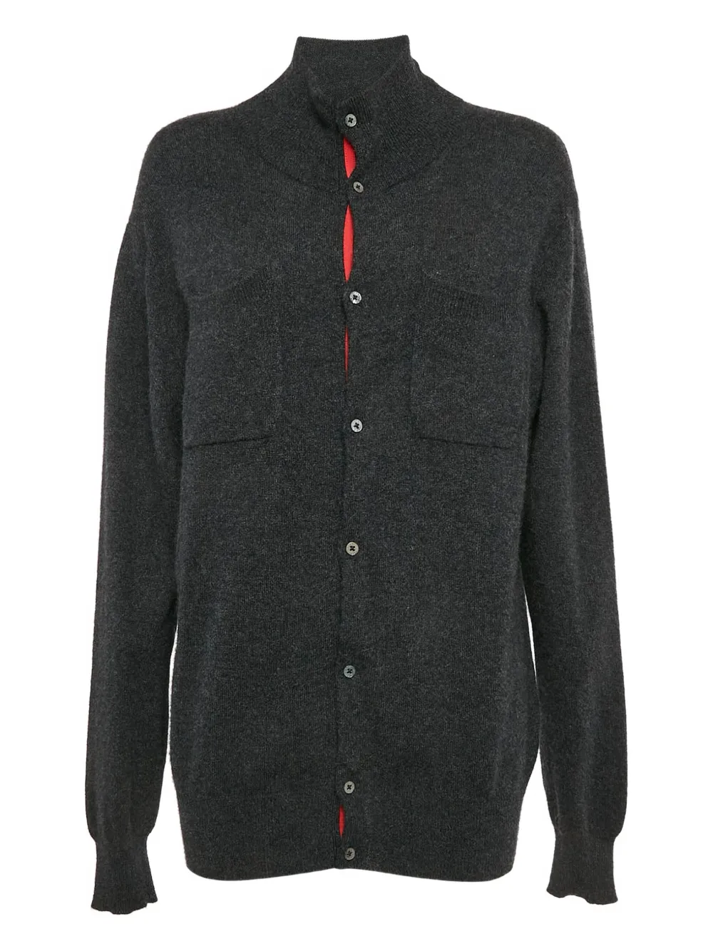 Shanghai Tang button-front cardigan | Grey | Image 1