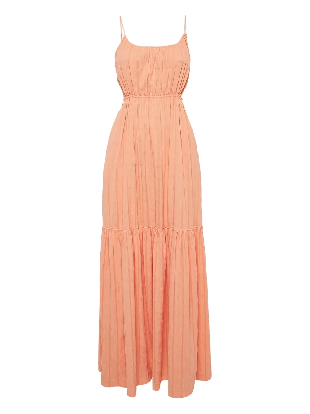 Simkhai plissé-effect sleeveless maxi dress - オレンジ Simkhai plissé-effect sleeveless maxi dress - オレンジ