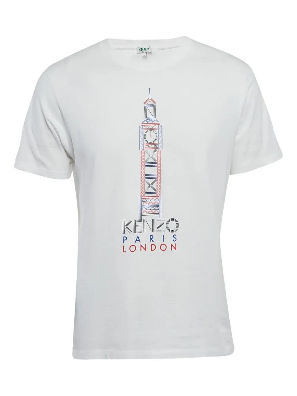 Kenzo Pre-Owned Big Ben T-shirt | White | Image 1