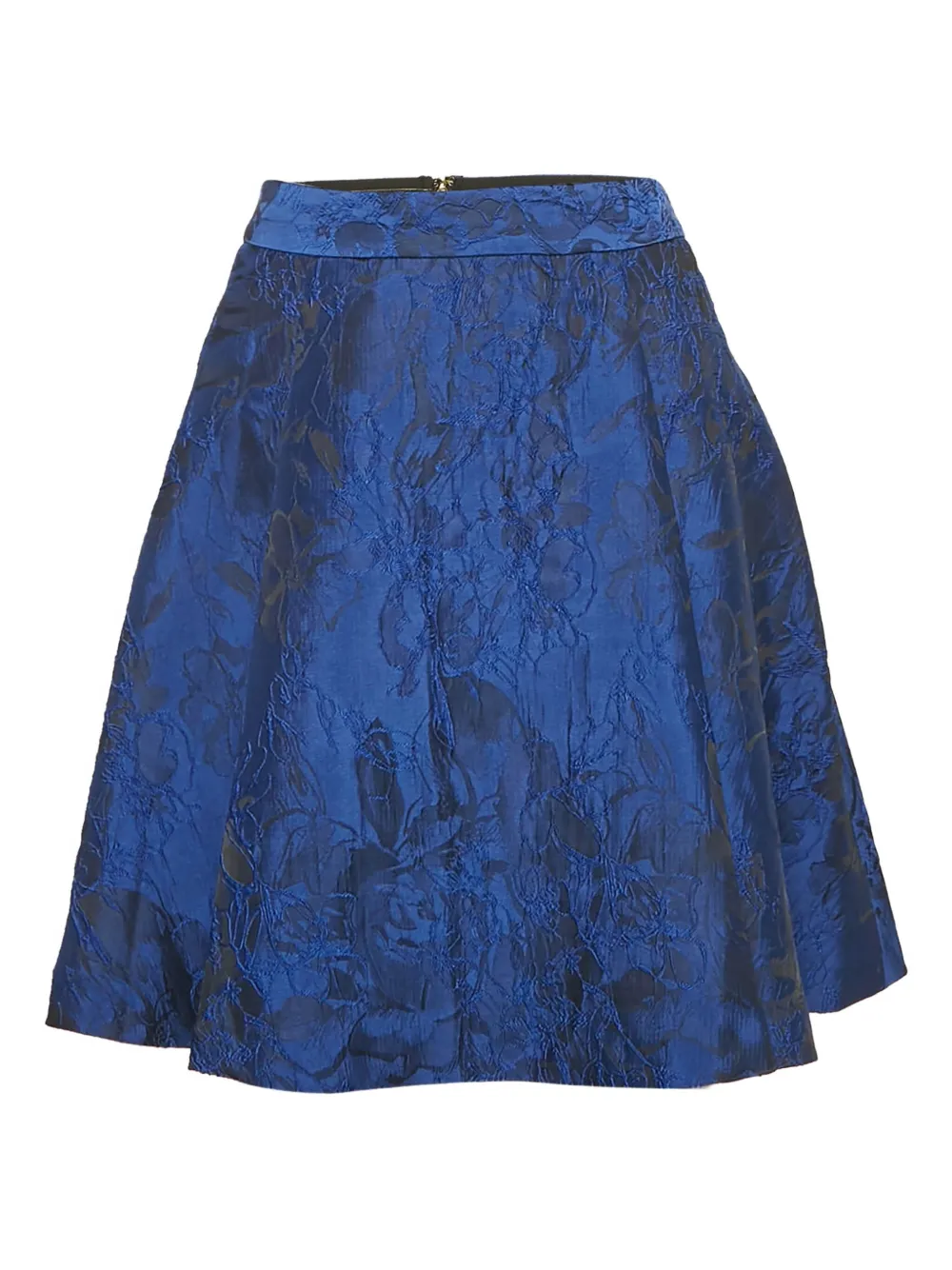 alice + olivia floral-brocade mini skirt | Blue | Image 1
