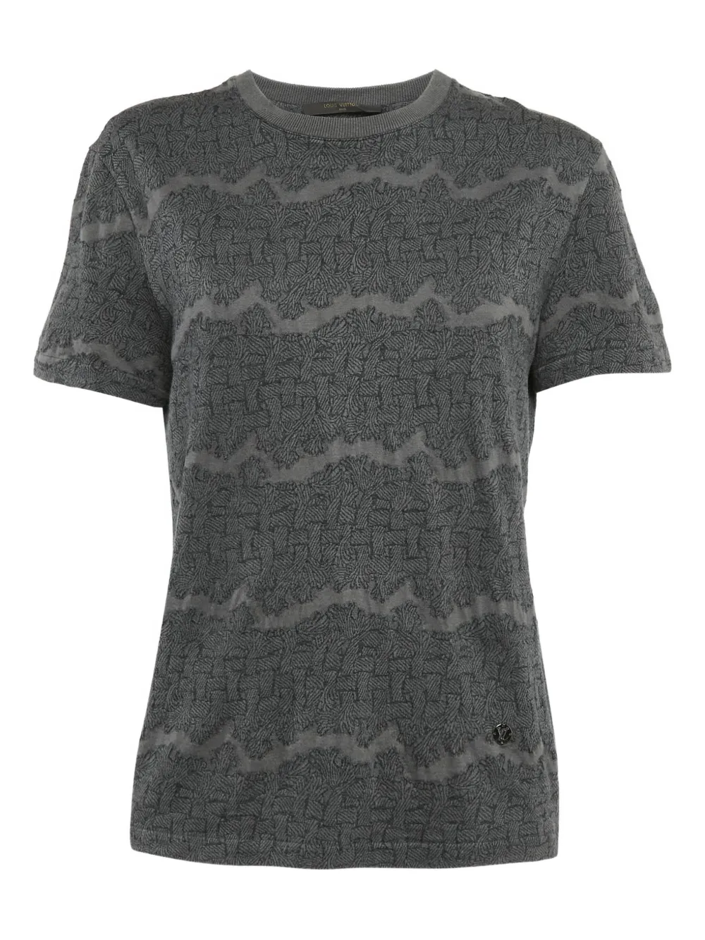 Louis Vuitton Pre-Owned wave-pattern top - グリーン Louis Vuitton Pre-Owned wave-pattern top - グリーン