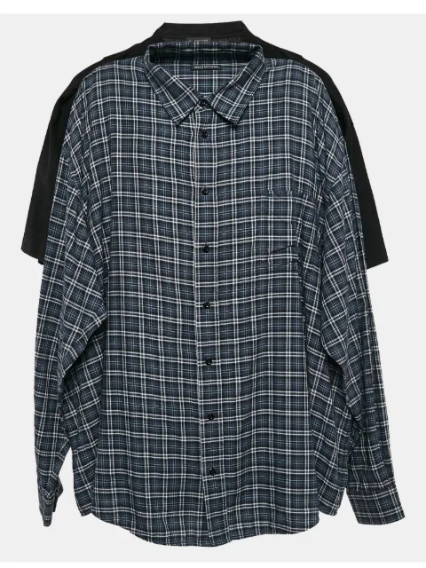 Balenciaga Pre-Owned plaid-pattern shirt