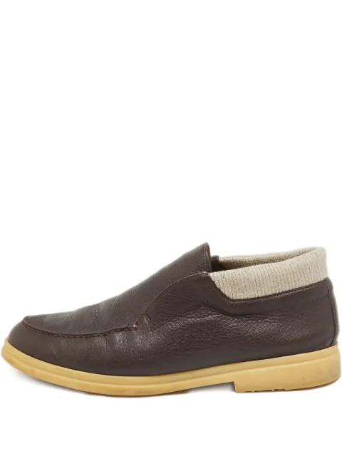 Loro Piana Pre-Owned leather loafers 