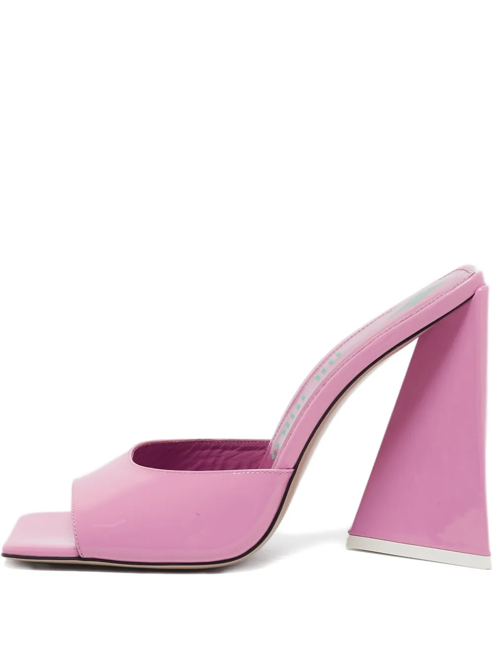The Attico Pre-owned 115mm leather square-toe sandals | Pink | Image 1