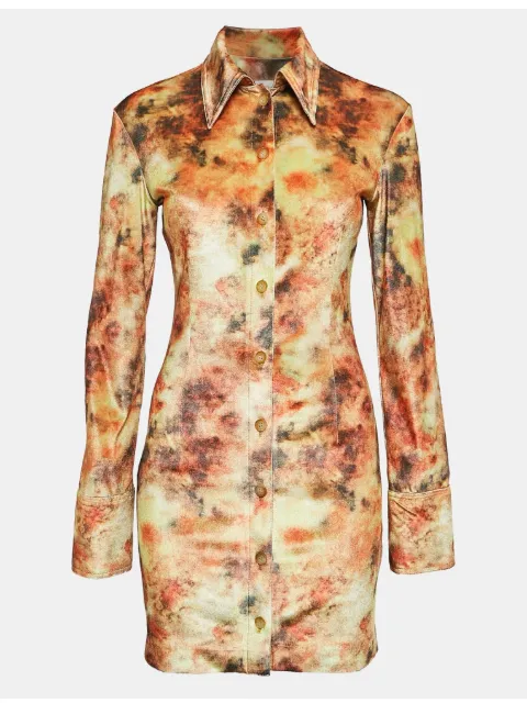 Nanushka robe courte à motif abstrait