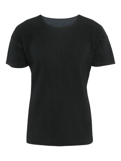 Issey Miyake Pre-Owned pleated short sleeve T-shirt