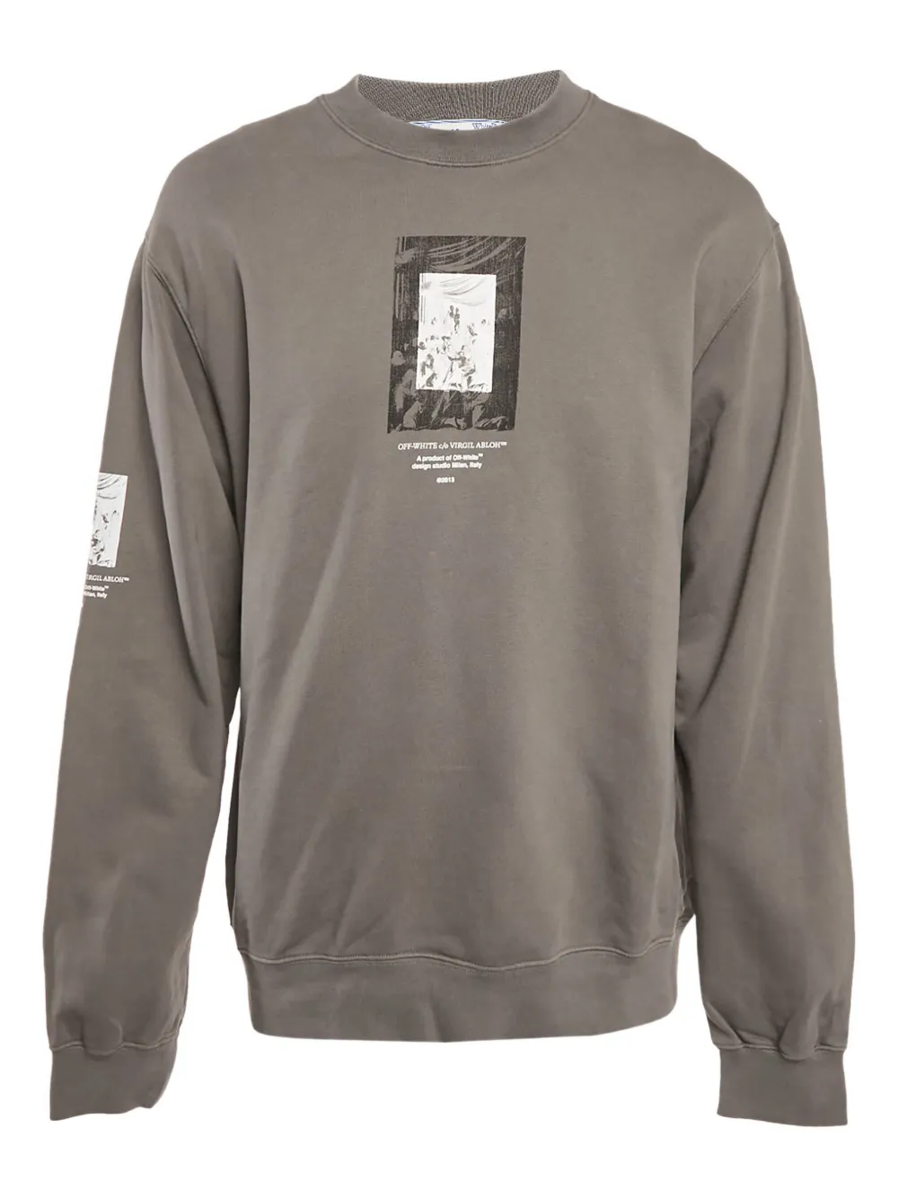 Off-White Pre-Owned 2013 graphic-print sweatshirt | Grey | Image 1