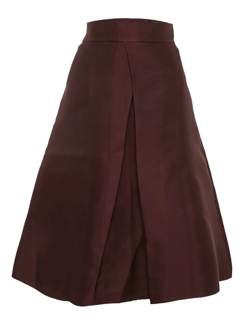 Pre-owned Max Mara Pleated A-line Midi Skirt