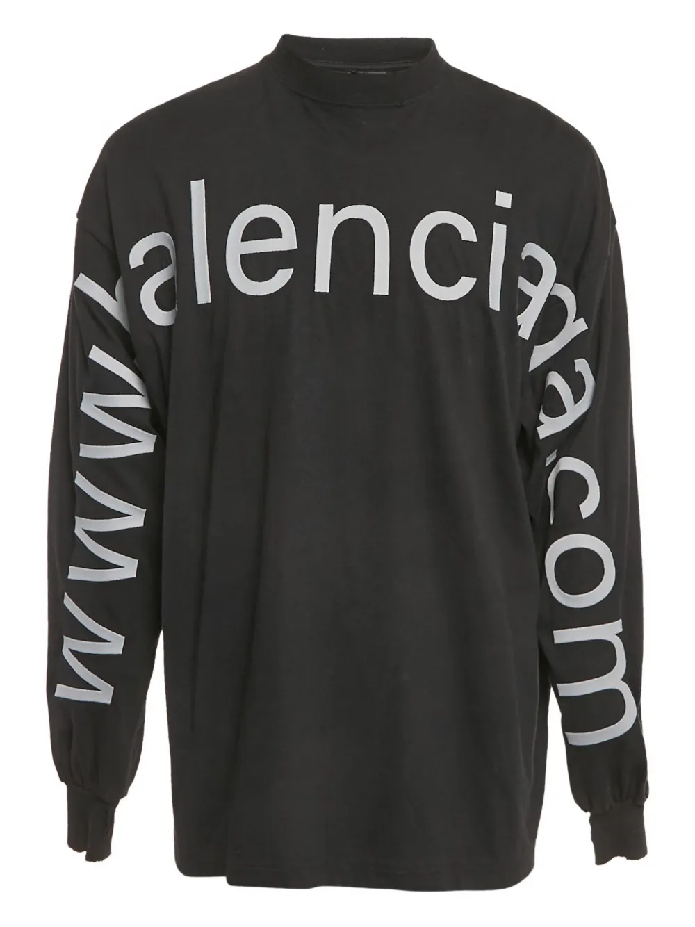 Balenciaga Pre-Owned Felpa con stampa logo - Nero
