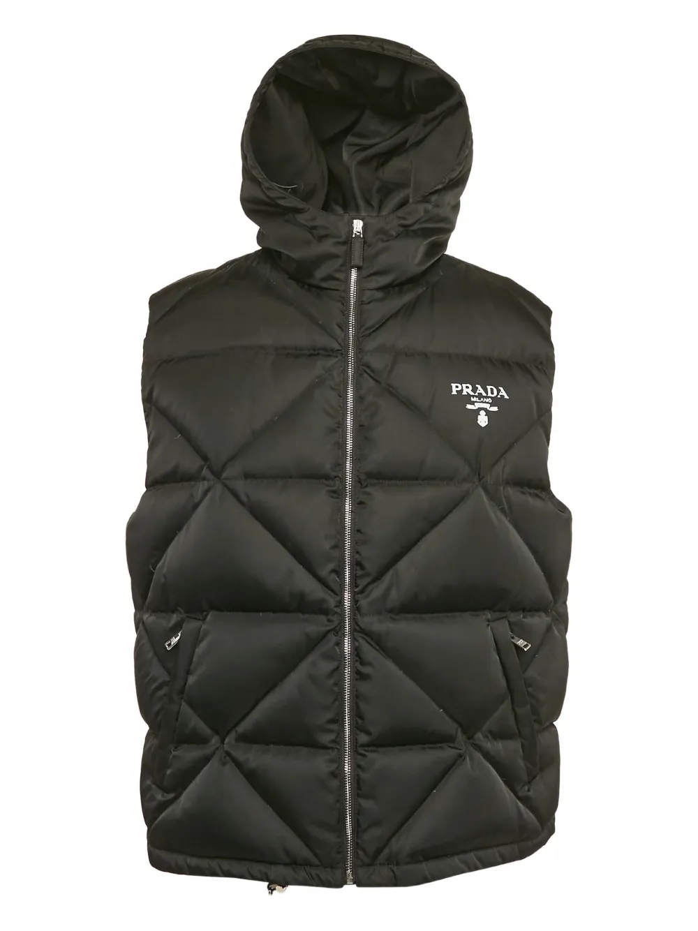 Prada Pre-Owned ダウンベスト - ブラック Prada Pre-Owned ダウンベスト - ブラック