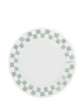 CAFÉ KITSUNÉ checked plate - White