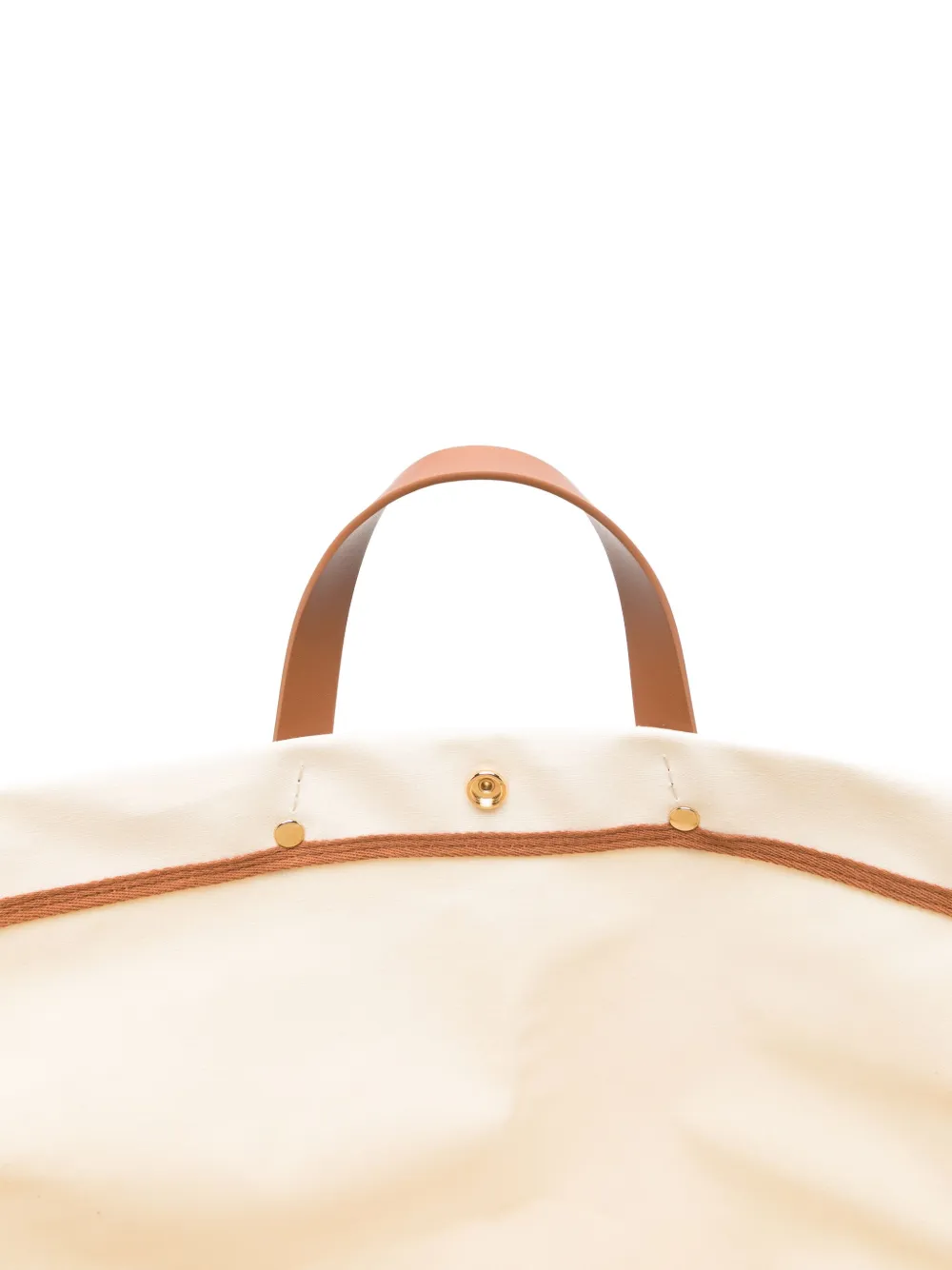 Elisabetta Franchi Katoenen shopper met logoprint Beige