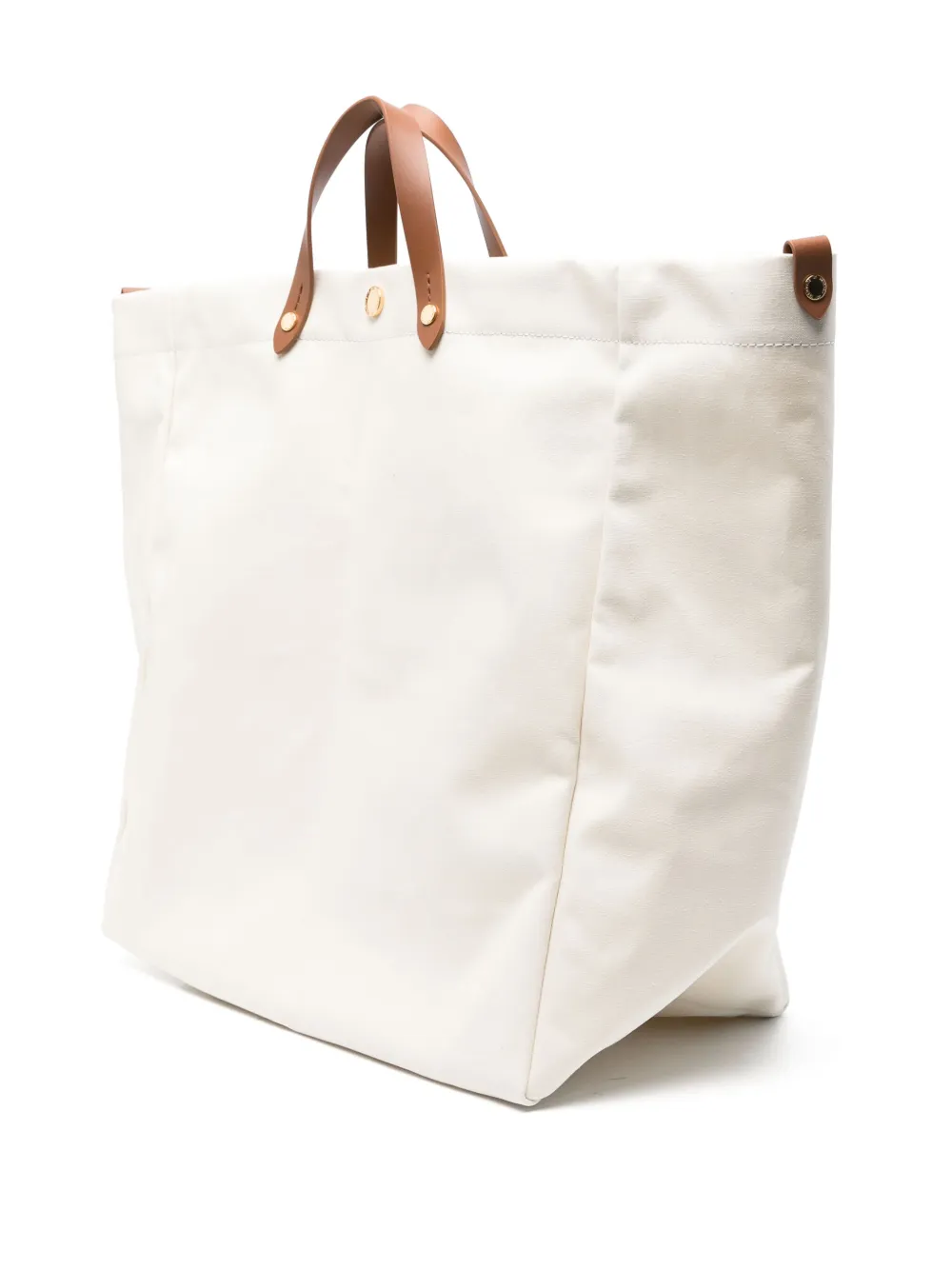Elisabetta Franchi Katoenen shopper met logoprint Beige