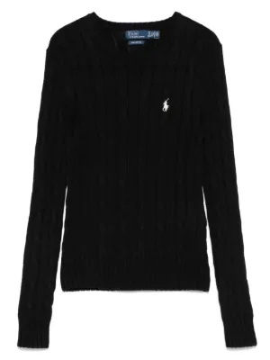 Polo Ralph Lauren ケーブルニット セーター | ブラック | FARFETCH JP
