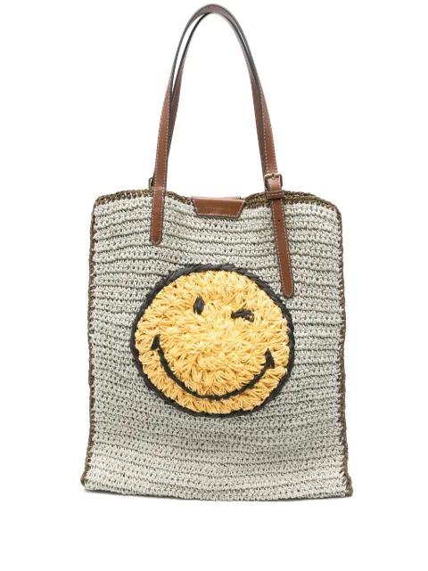 Anya Hindmarch raffia tote bag