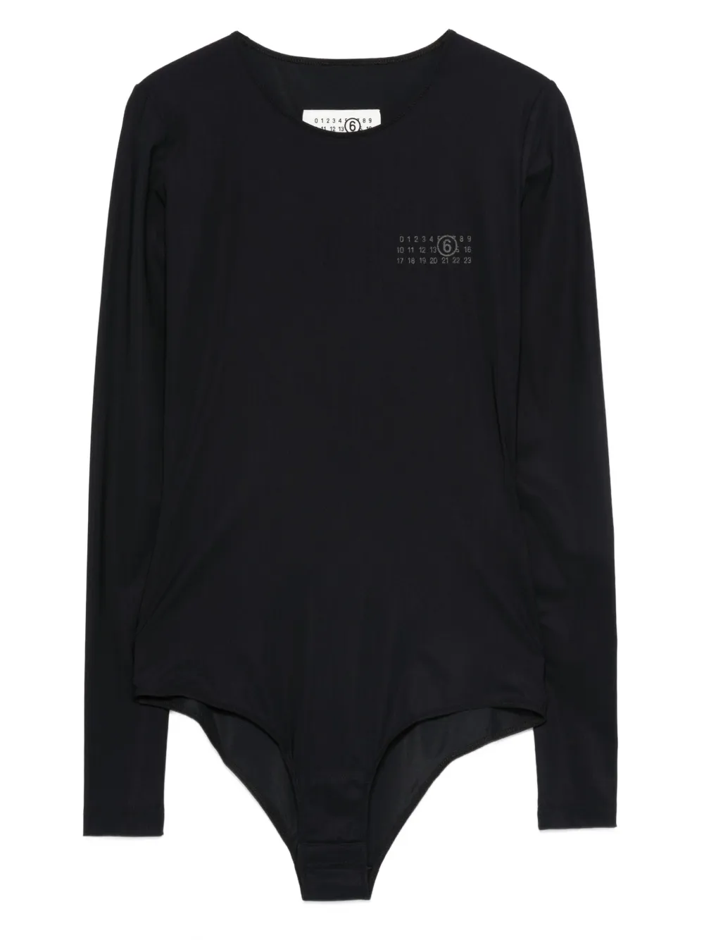 MM6 Maison Margiela Body met lange mouwen Zwart