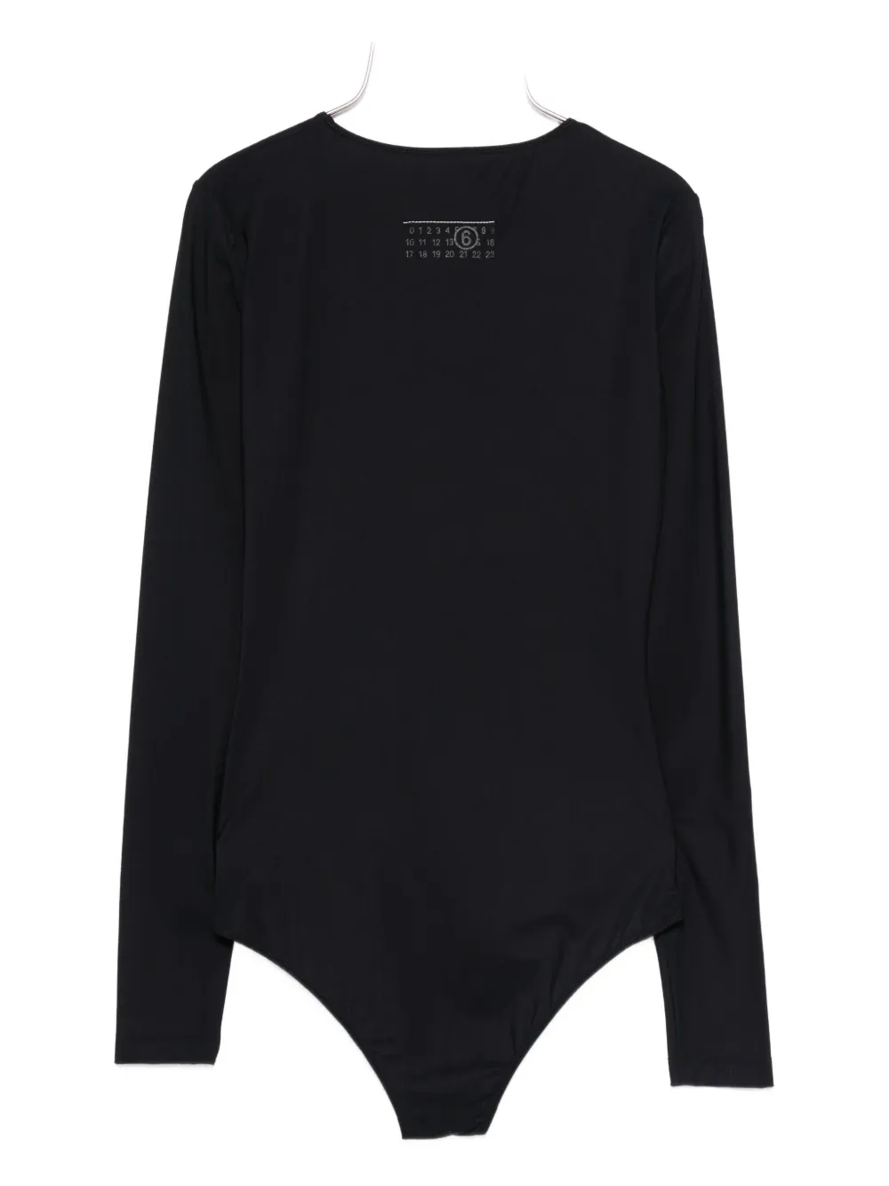 MM6 Maison Margiela long-sleeve bodysuit Zwart