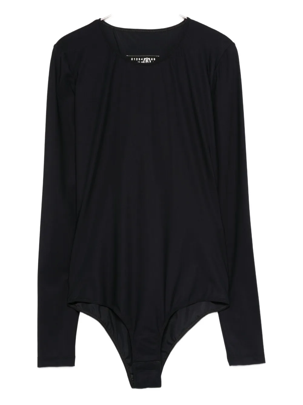 MM6 Maison Margiela long-sleeve bodysuit Zwart