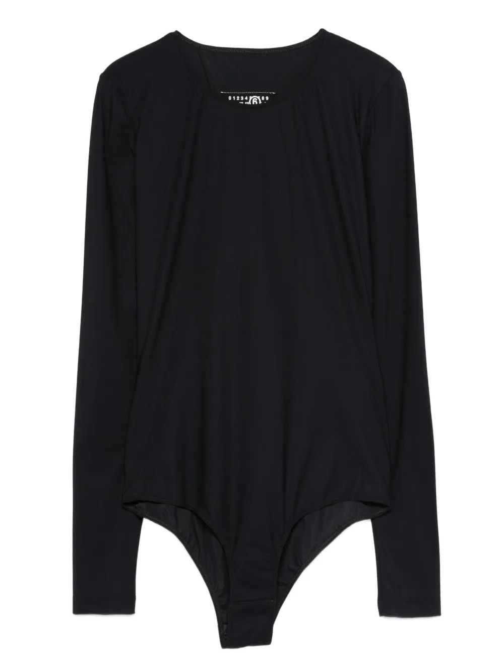 MM6 Maison Margiela long-sleeve bodysuit Zwart