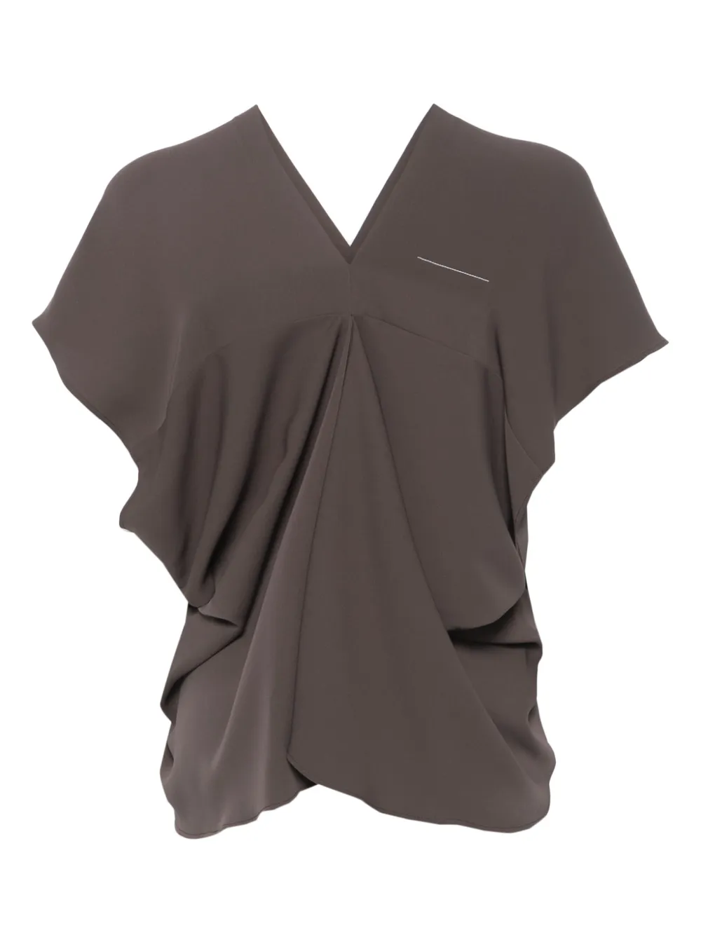 MM6 Maison Margiela Gedrapeerde blouse - Bruin
