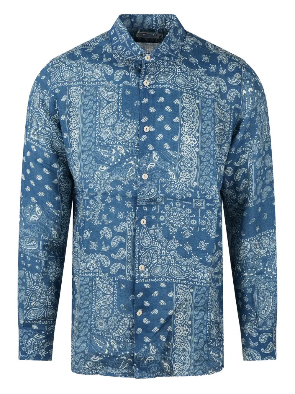 MC2 Saint Barth bandana print button-up shirt | Blue | Image 1