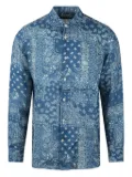 MC2 Saint Barth bandana print button-up shirt - Blue