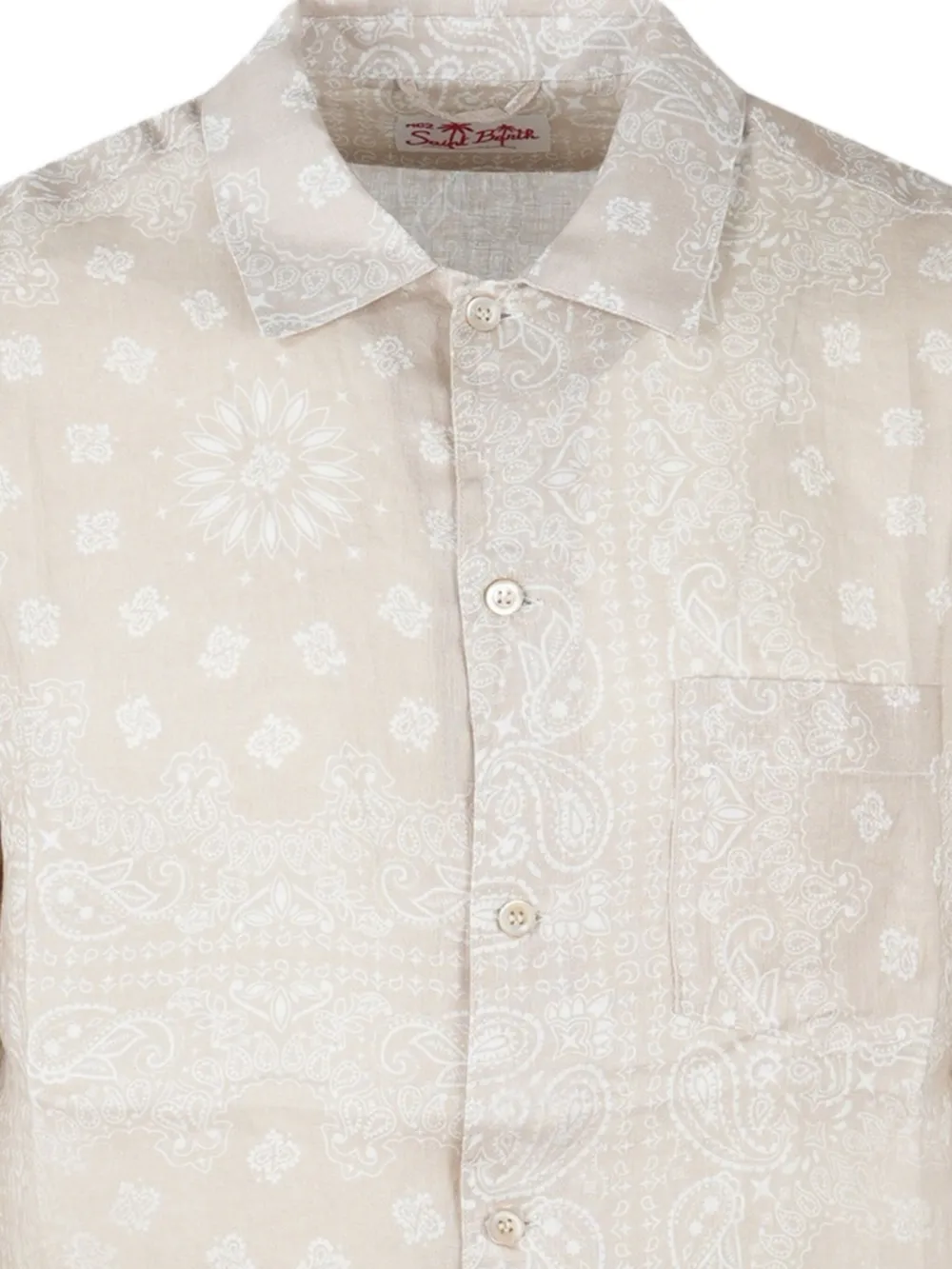 MC2 Saint Barth bandana-print short-sleeve shirt - Beige
