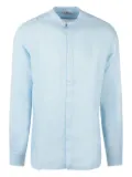 MC2 Saint Barth linen mandarin-collar shirt - Blue