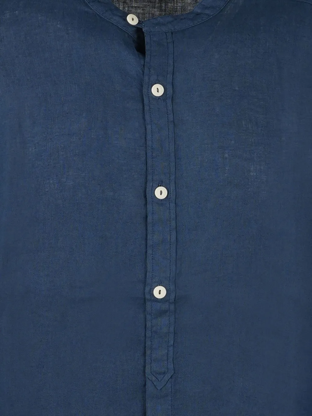 MC2 Saint Barth linen long-sleeve shirt - Blauw