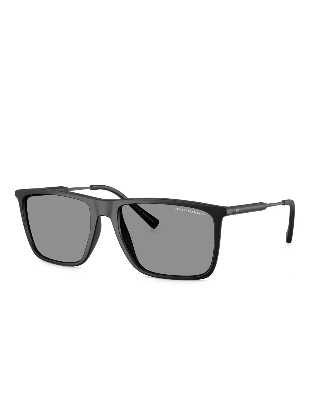 Armani Exchange Zonnebril met vierkant montuur Zwart