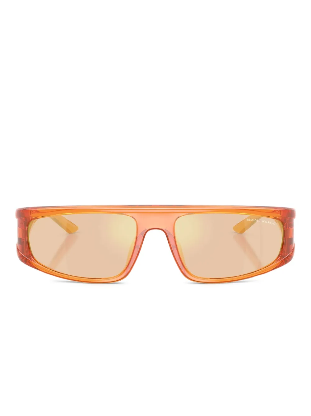 Armani Exchange Occhiali da sole a mascherina - Arancione
