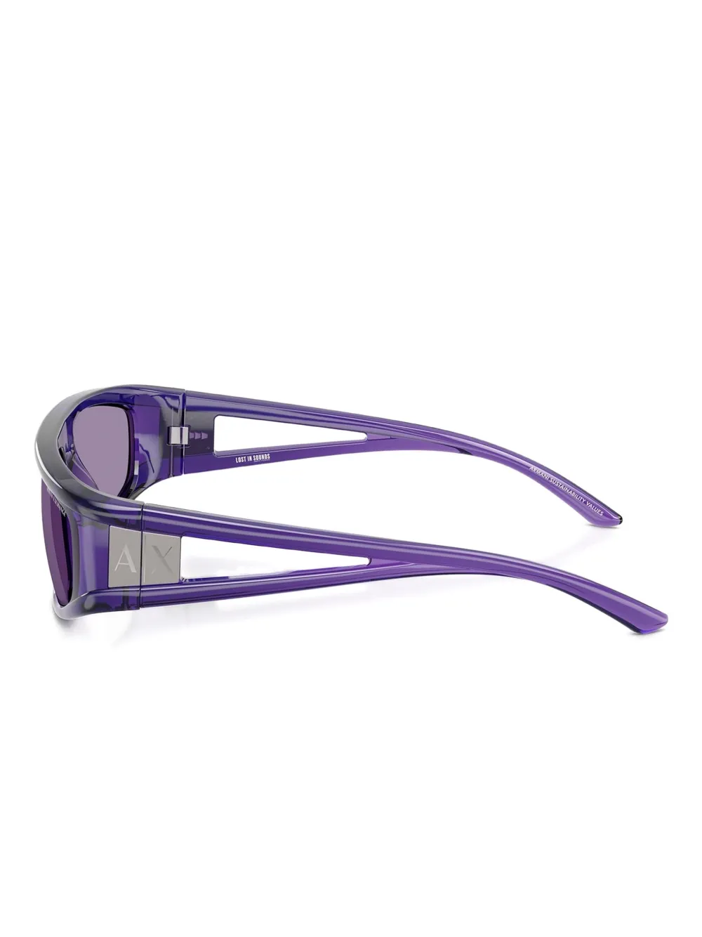Armani Exchange geometric-frame sunglasses Paars