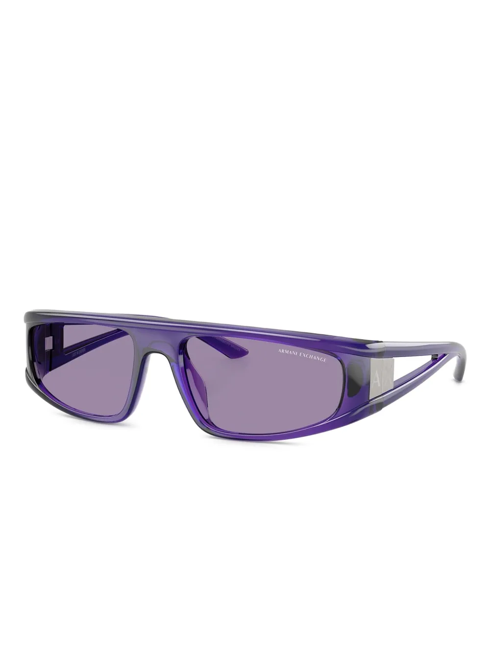 Armani Exchange geometric-frame sunglasses Paars