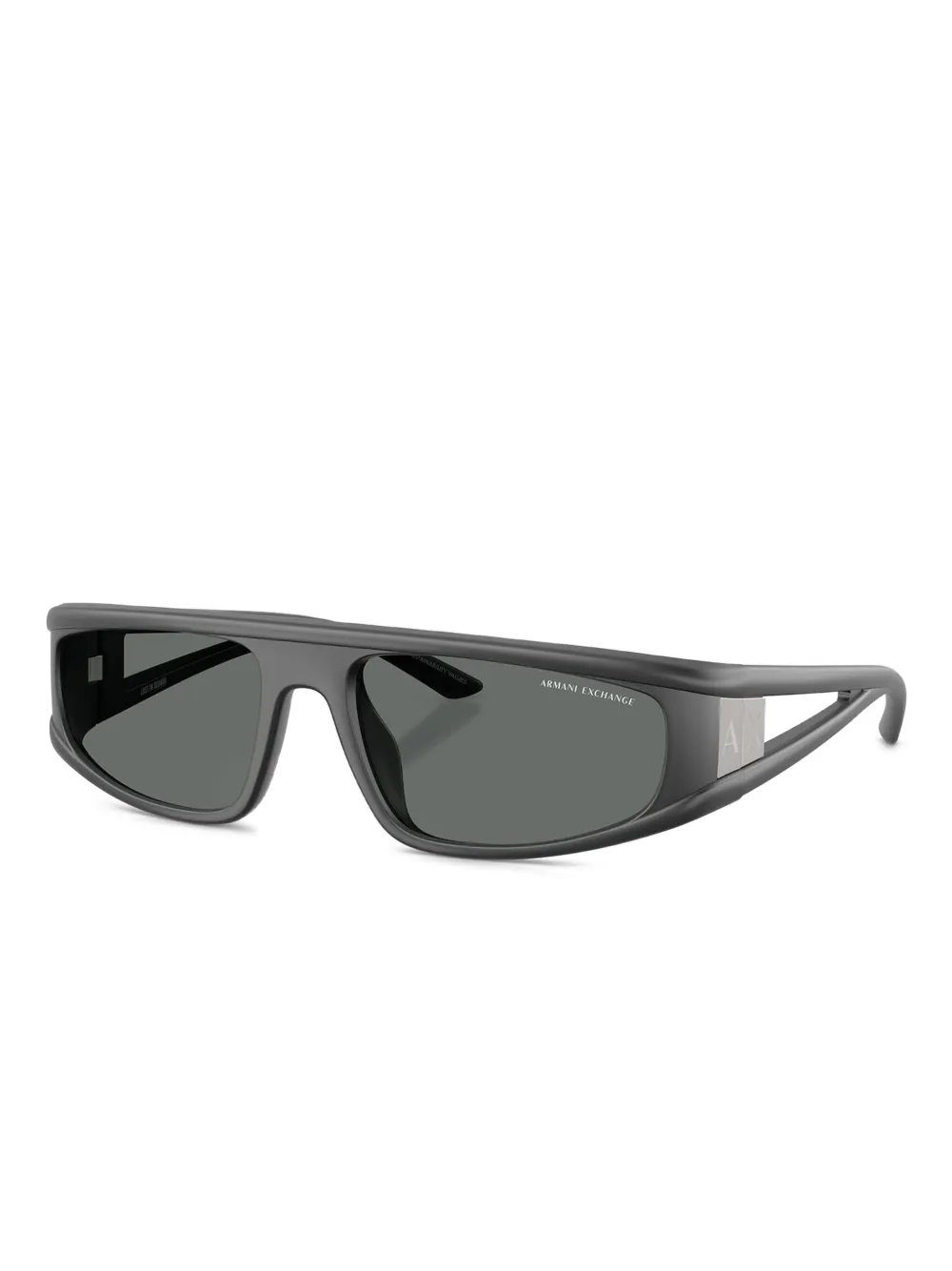 Armani Exchange geometric-frame sunglasses Grijs