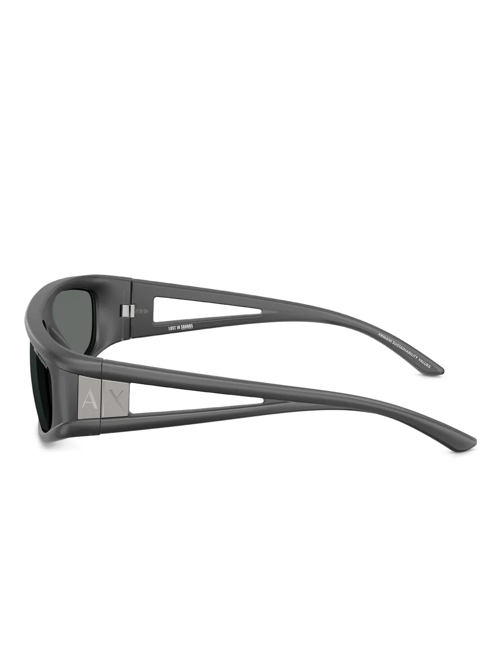 Armani Exchange geometric-frame sunglasses Grijs