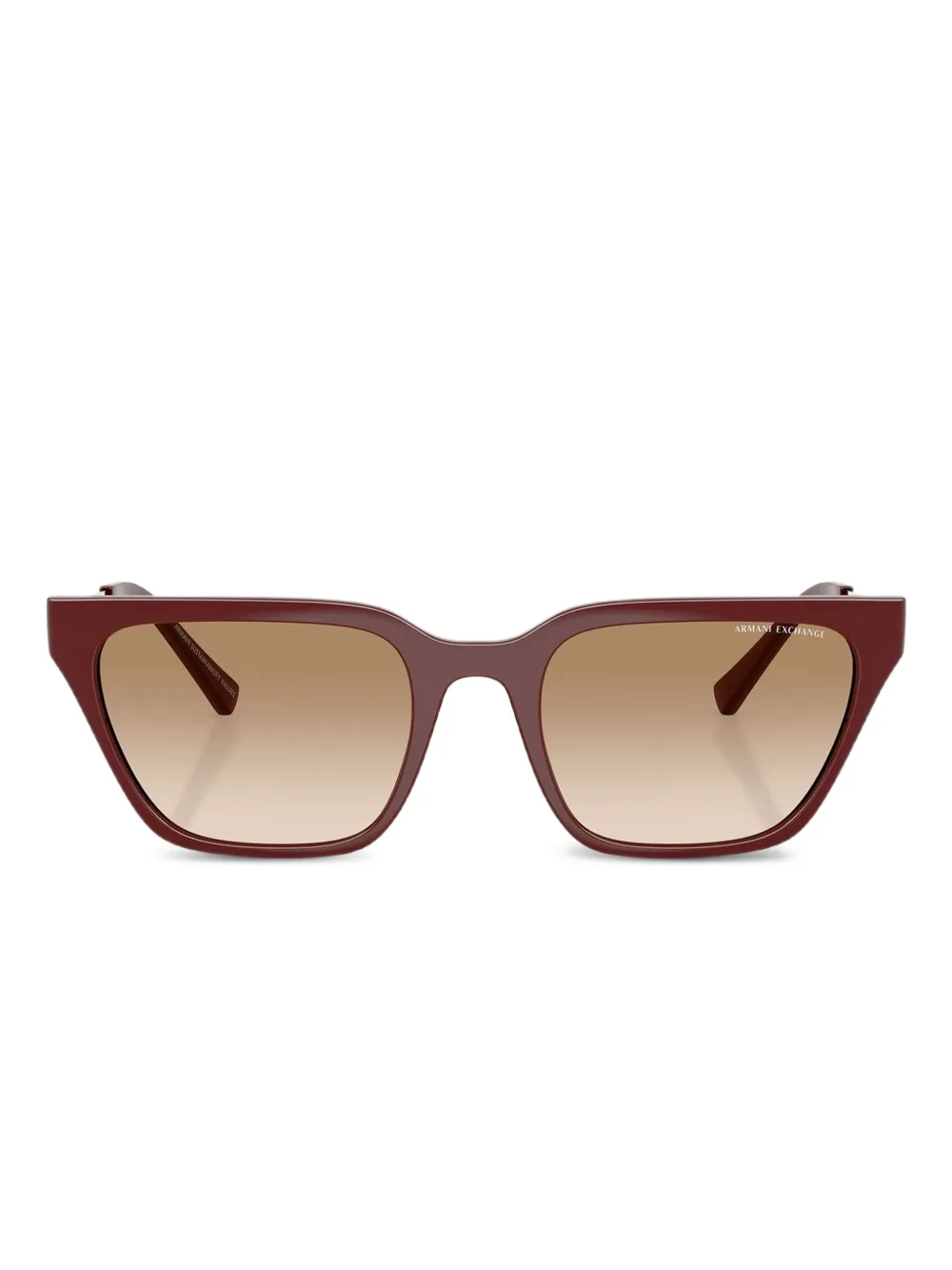 Armani Exchange Occhiali da sole squadrati - Rosso
