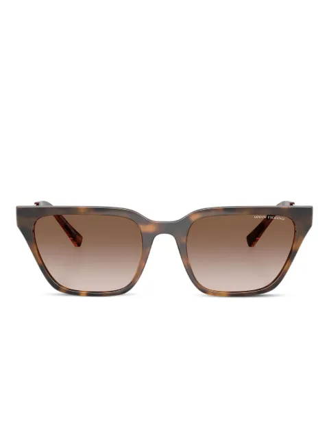 Armani Exchange lentes de sol con armazón estilo carey