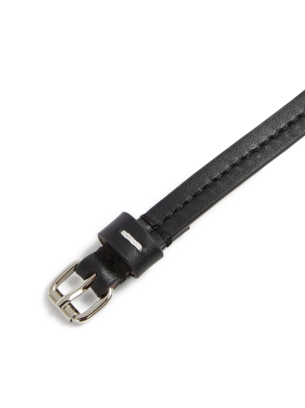 Maison Margiela Omkeerbare leren riem Zwart