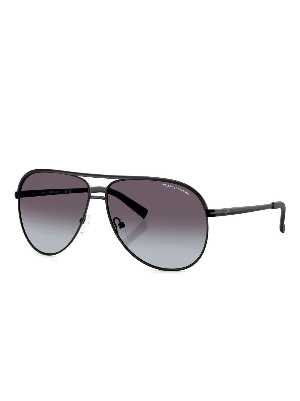 Armani Exchange pilot sunglasses Zwart