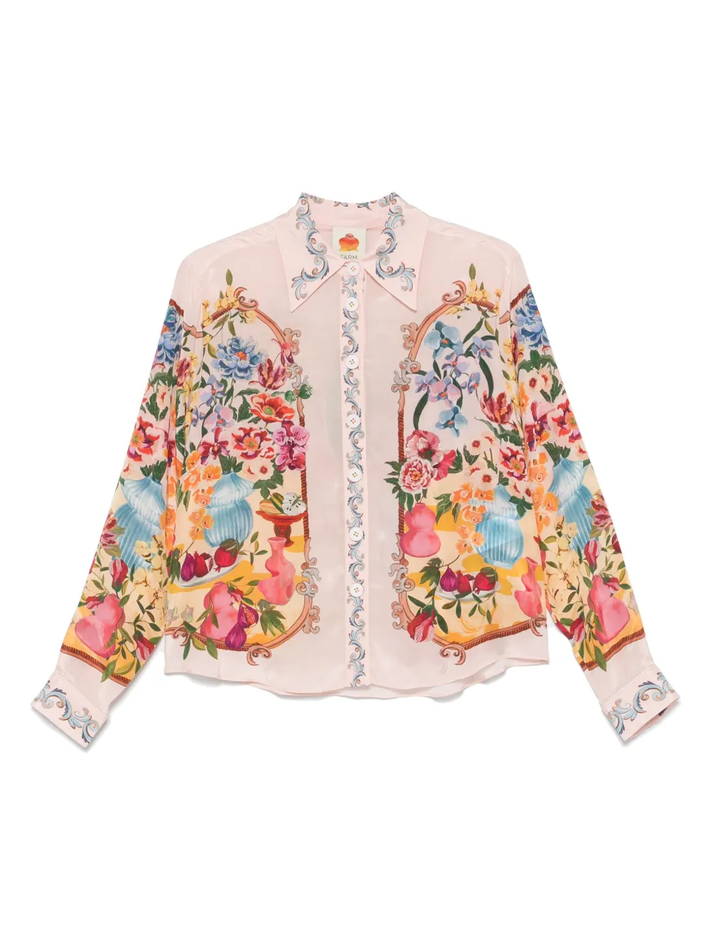 FARM Rio Garden Terrace shirt - ピンク FARM Rio Garden Terrace shirt - ピンク