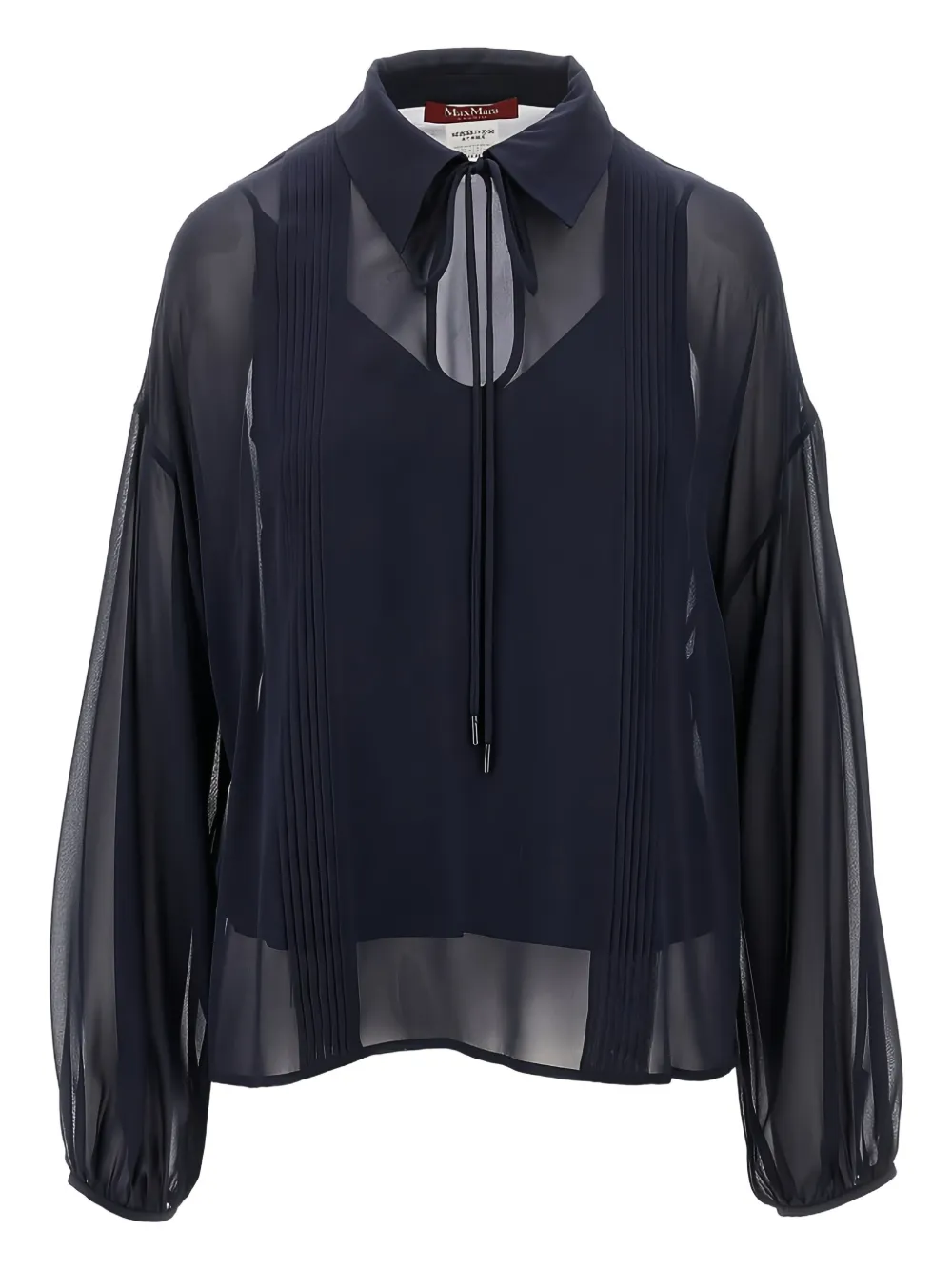 Max Mara Zijden blouse Blauw