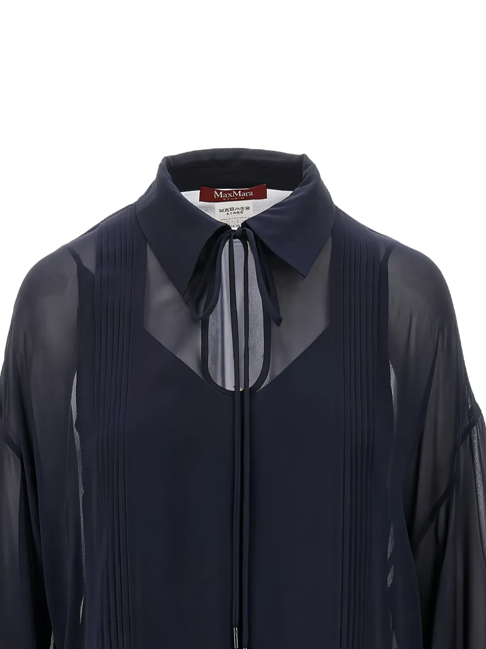Max Mara Zijden blouse Blauw