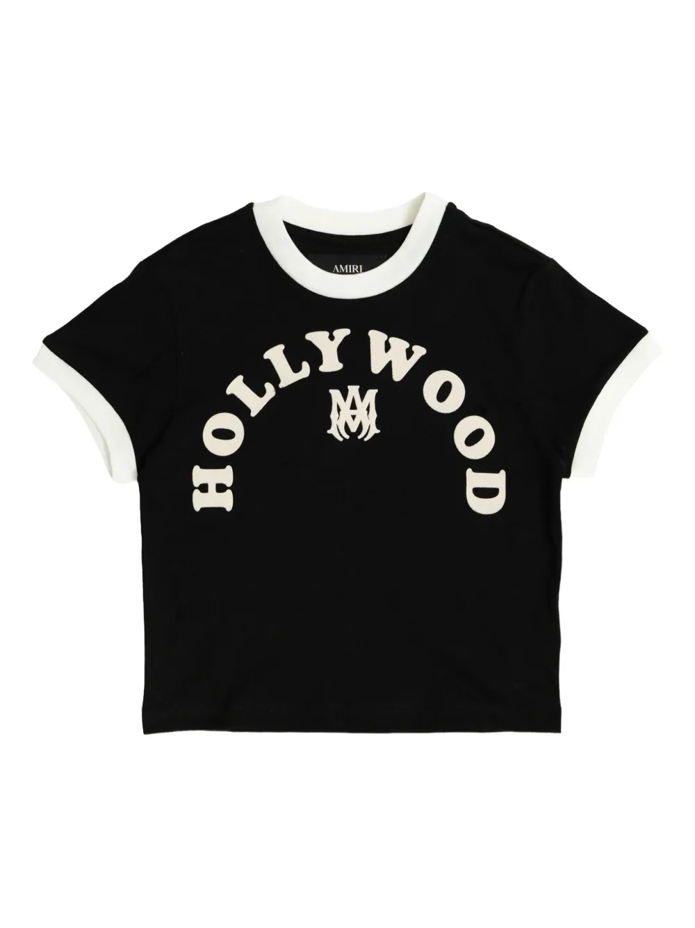 AMIRI KIDS Katoenen T-shirt met logoprint Zwart