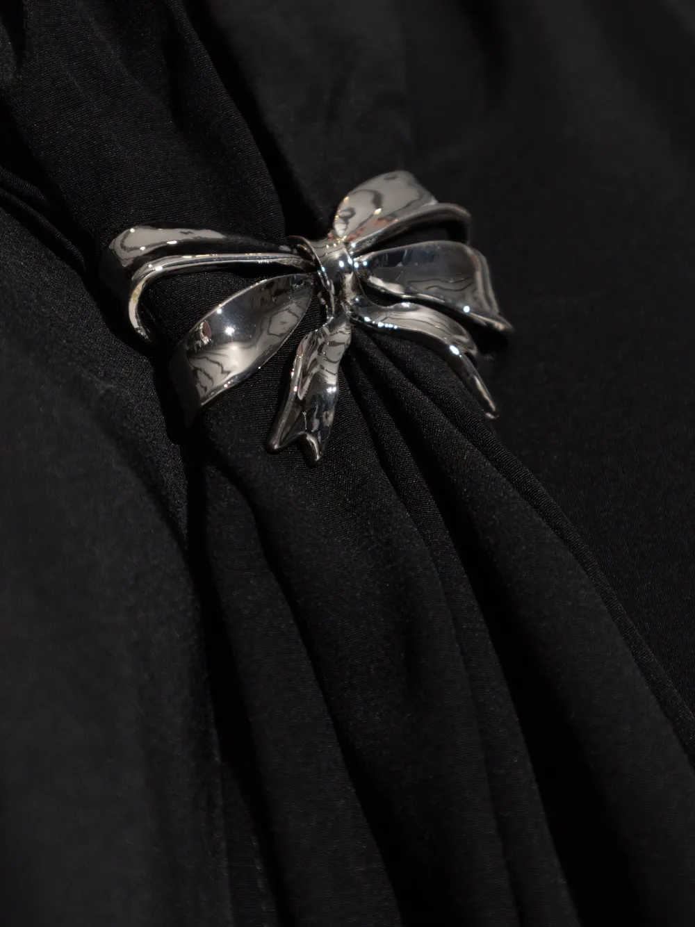 Max Mara Blouse met gestrikte voorkant Zwart
