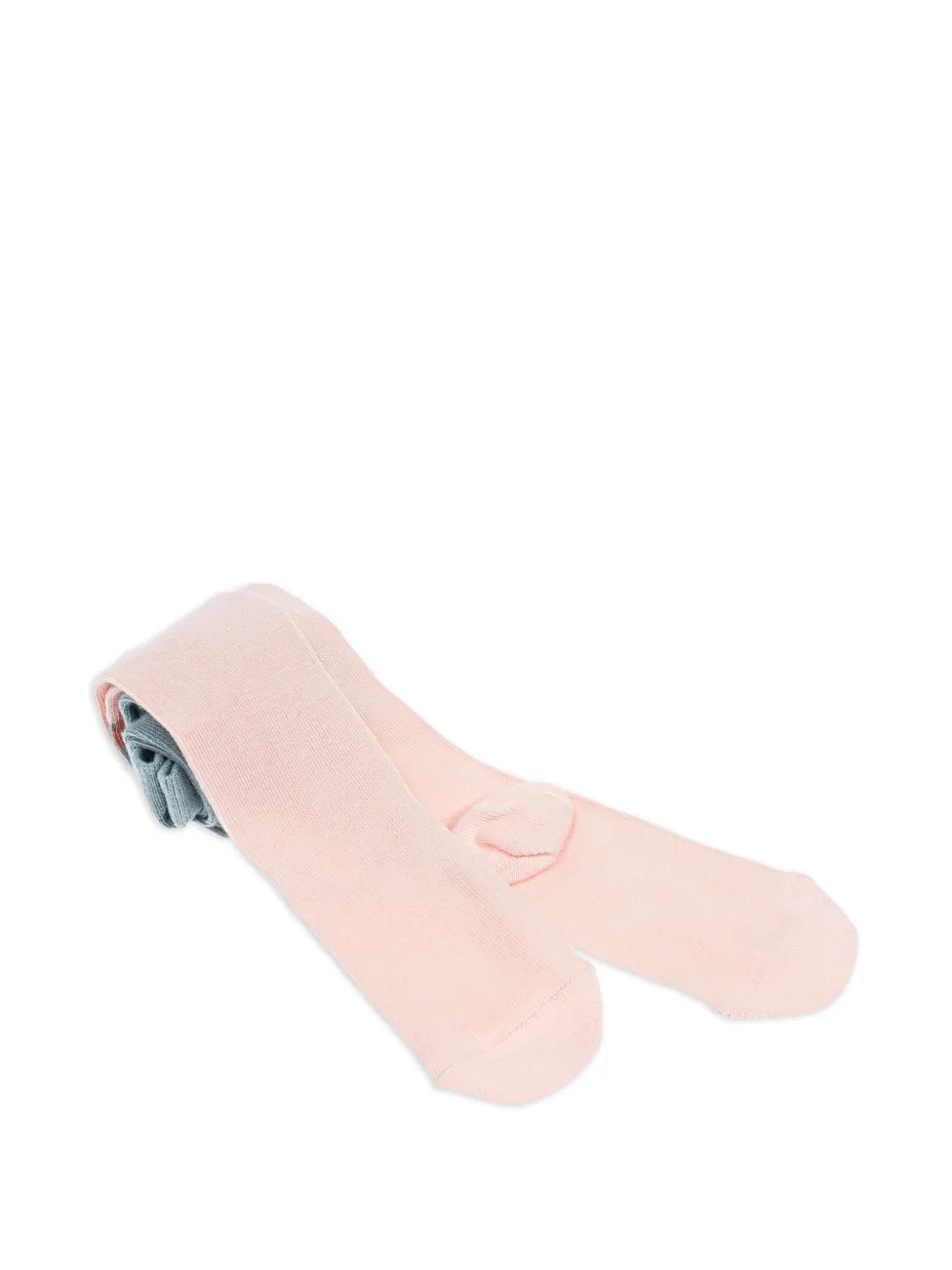 Stella McCartney Kids Collant a cuori con design color-block - Rosa