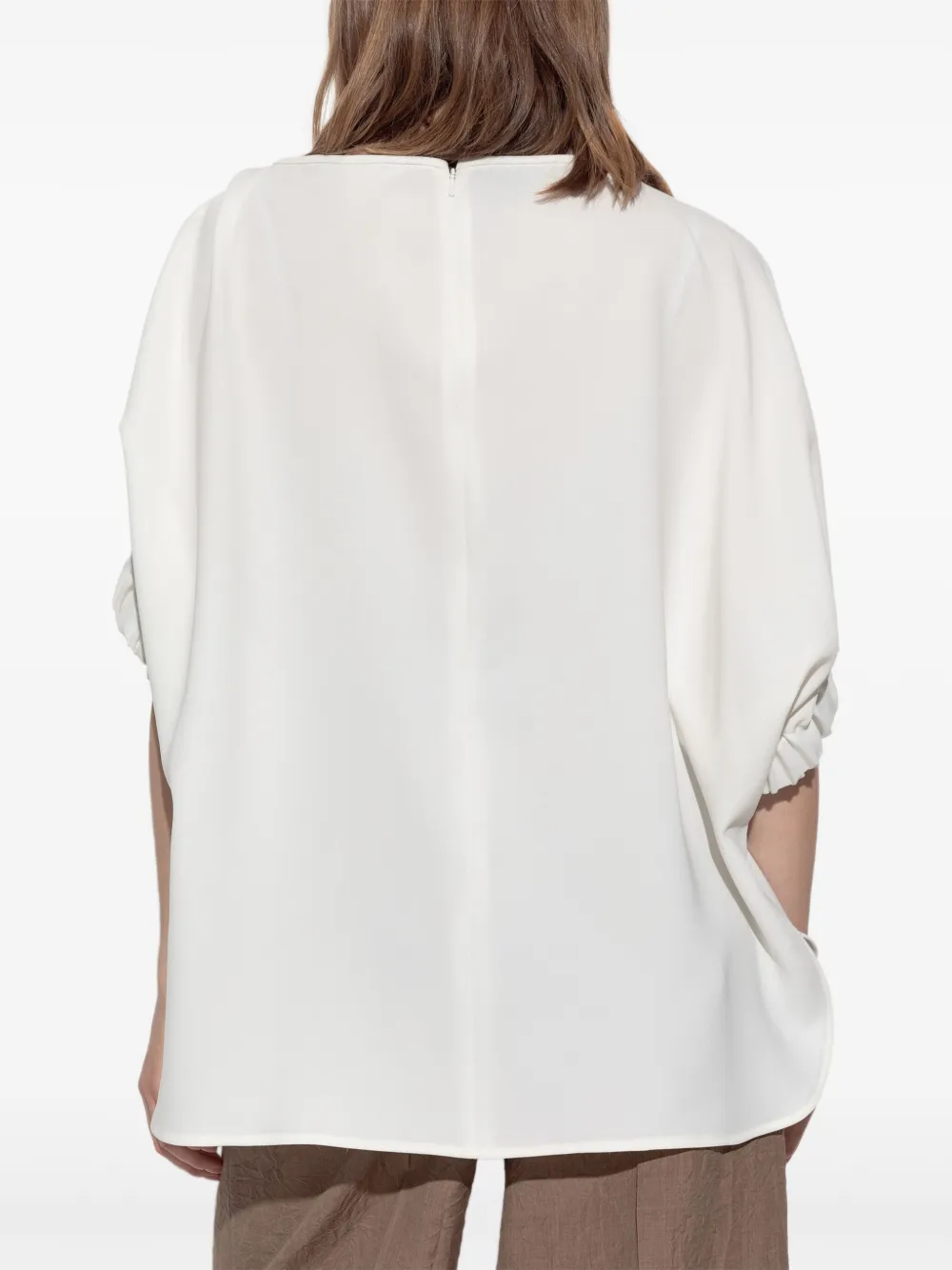 Max Mara T-shirt met pofmouwen Wit