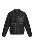 AMIRI printed zip-up jacket - 001 BLACK
